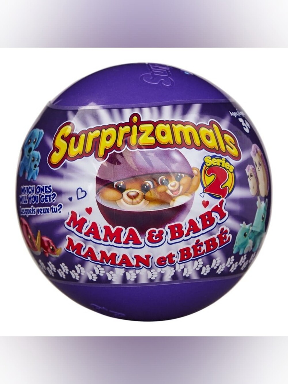 Surprizamals, Mama & Baby - Mystery Balls With 2-Collectible Plush Toys Series 2